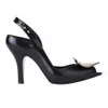 Vivienne Westwood for Melissa Women's Lady Dragon 11 Heeled Sandals - Black/Chrome Heart - Image 1