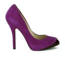 Vivienne Westwood Women's Holly Suede/Patent Leather Heeled Shoes - Purple Image 1