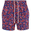 Lacoste Live Men's Coral Print Swim Shorts - Blue/Red - Image 1