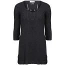 Odd Molly Brainchild Short Dress - Dark Grey Melange Image 1