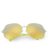 Matthew Williamson Oversized Mirror Lens Sunglasses - Gold - Image 1