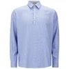 Peter Jensen Men's Cotton Shirt - Blue Houndstooth - Image 1