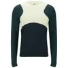 Opening Ceremony Men's Utility Intarsia Harness Crewneck Knitted Jumper - Green - Image 1