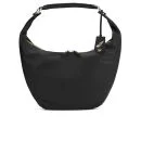 Diane von Furstenberg Women's Sutra Crescent Hobo Leather Shoulder Bag - Black