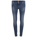 BOSS Orange Women's Lunja Low Rise Jeans - Bright Blue