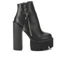 Jeffrey Campbell Women's Lynch Chunky Sole Heeled Ankle Boots - Black Image 1