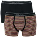 Paul Smith Accessories Men's 2 Pack Boxers - Multi Stripe/Black