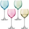 LSA Polka Wine Glass Pastel - Assorted 4 x 400ml - Image 1