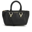 Diane von Furstenberg Women's Sutra Mini Duffle Deergrain Leather Bag - Black