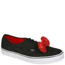 Vans Authentic Hello Kitty Sequin Bow Trainers - Black/Sequin Bow Image 1
