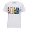 Sonia by Sonia Rykiel Women's Embroidered Logo T-Shirt - White - Image 1