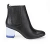 Opening Ceremony Women's Brenda Heeled Leather Ankle Boots - Jet Black - Image 1