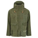 Monitaly Men's Mountain US Army Tent Salvaged Canvas Parka - Green