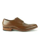 Grenson Men's Toby Leather Derby Shoes - Tan Rub Off