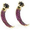 Katie Rowland Women's Carmilla 18 Carat Mini Talon Earrings - Yellow Gold - Image 1