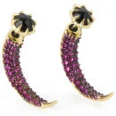 Katie Rowland Women's Carmilla 18 Carat Mini Talon Earrings - Yellow Gold