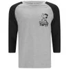 TSPTR Men's Snoopy Raglan T-Shirt - Black/Grey - Image 1