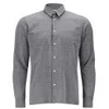 Folk Men's Straight Hem Home Shirt - Fade Out Dot Charcoal - Image 1