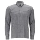 Folk Men's Straight Hem Home Shirt - Fade Out Dot Charcoal
