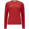 Opening Ceremony Women's Waffle Jumper - Burnt Red Multi - Image 1