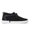 Casbia Men's William Technical Mesh/Leather Trainers - Black