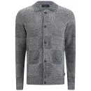 Paul Smith Jeans Men's Twisted Yarn Check Knitted Cardigan - Navy