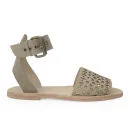 Hudson London Women's Soller Punched Leather Sandals - Blush