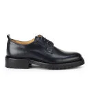 Carven Men's Lace Up Leather Derby Shoes - Navy