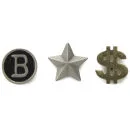 Bedwin & The Heartbreakers Men's Pin Badges - Gold Zinc Alloy Image 1