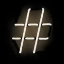 Seletti Neon Font Hashtag Shaped Wall Light - #