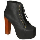 Jeffrey Campbell Women's Lita Shoes - Black Leather Image 1