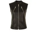 Maison Martin Margiela Women's S31AM0188 SX7248 Leather Jacket - Black