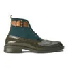 Vivienne Westwood Men's Lace Up Leather/Suede Brogue Boots - Military Green - Image 1