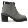Purified Women's Patricia 1 Chunky Heeled Leather Ankle Boots - Grey - Image 1