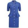 Love Moschino Women's Denim Peplum Dress - Blue - Image 1