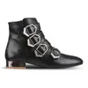 Sam Edelman Women's Nolan Buckle Leather Ankle Boots - Black - Image 1