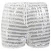 American Retro Women's Paulette Shorts - White/Silver - Image 1