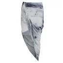 Helmut Lang Women's Asymmetric Wrap Skirt - Tidal Print