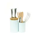 Wireworks Knife and Spoon Storage Pot - White Image 1