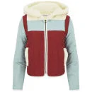 See By Chloé Women's Sky Hooded Puffer Jacket - Light Blue/Red