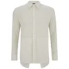 D.GNAK Men's Fake Layered Cotton Hem Shirt - White - Image 1