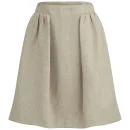 Carven Women's Linen Skirt - Natural