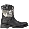 Ash Women's Titan Studded Leather Boots - Black/Silver - Image 1