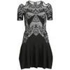 McQ Alexander McQueen Women's Lace Flirty Dress - Black/White - Image 1