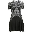 McQ Alexander McQueen Women's Lace Flirty Dress - Black/White