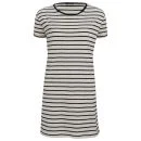 Denham Women's Striped Jersey T-Shirt Dress - Chalk