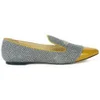 Vivienne Westwood Women's Hana Tweed/Patent Orb Pointed Toe Slipper Shoes - Grey - Image 1