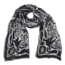 Matthew Williamson Wing Lace Long Strip Scarf - Silver Image 1