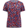 Lacoste Live Women's Coral Print T-Shirt- Multi - Image 1