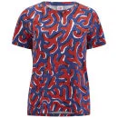 Lacoste Live Women's Coral Print T-Shirt- Multi Image 1